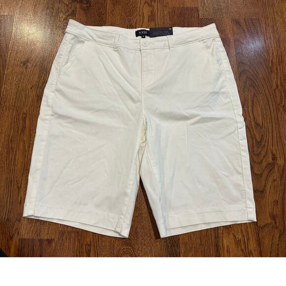 NYDJ Women's White Bermuda Shorts - Picture 1 of 11